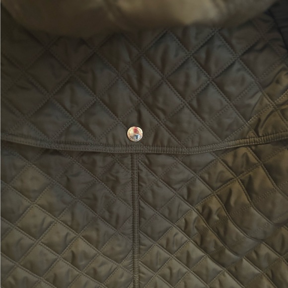 Burberry Brit Leightonbury Quilted Hooded Jacket XS EUC - Picture 4 of 6